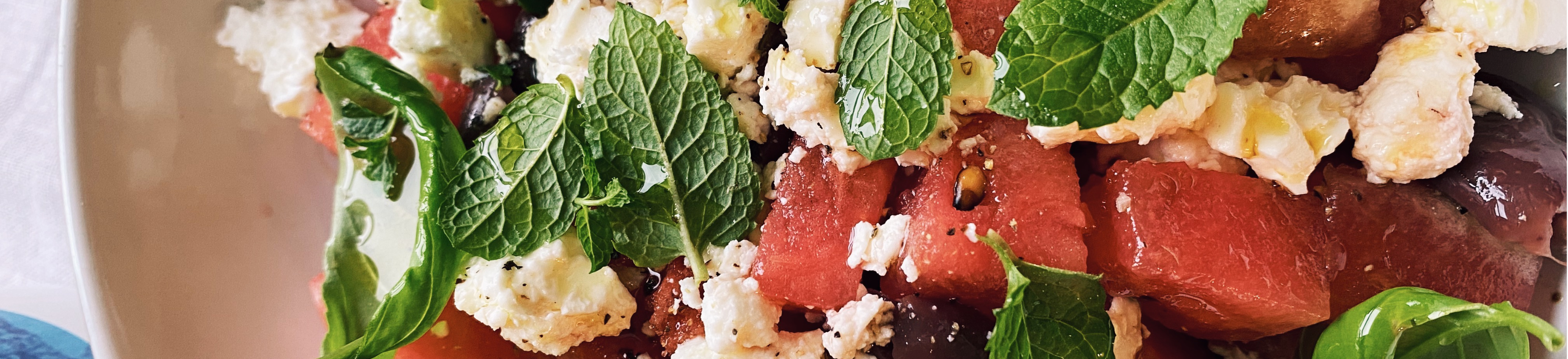 Image for Watermelon & tomato summer salad: There's really no wrong way to do it—which is what we love in a recipe