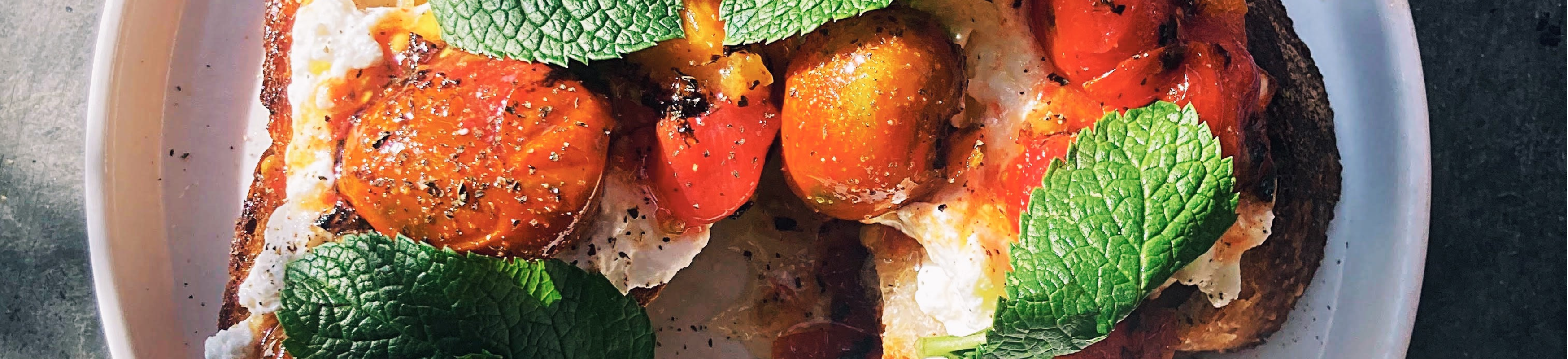 Image for Summer tomatoes & ricotta on sourdough: Straight from the kitchen of Crispin 's head chef, Lewis De Haas : her