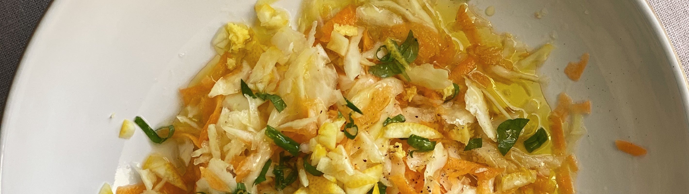 Image for Vita-slaw with cabbage, carrots, and apples: This is the remedy for January: a seasonal vitamin-packed slaw th