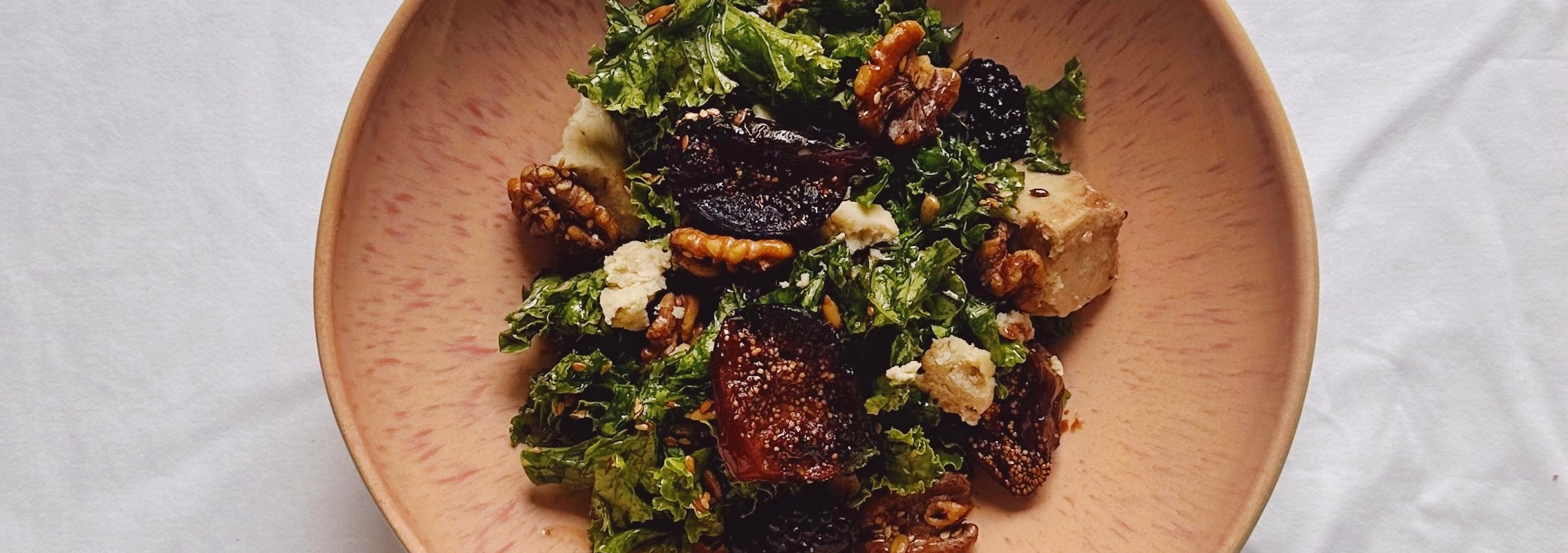 Image for Kale and fig salad: For those who aren’t quite ready for soup season