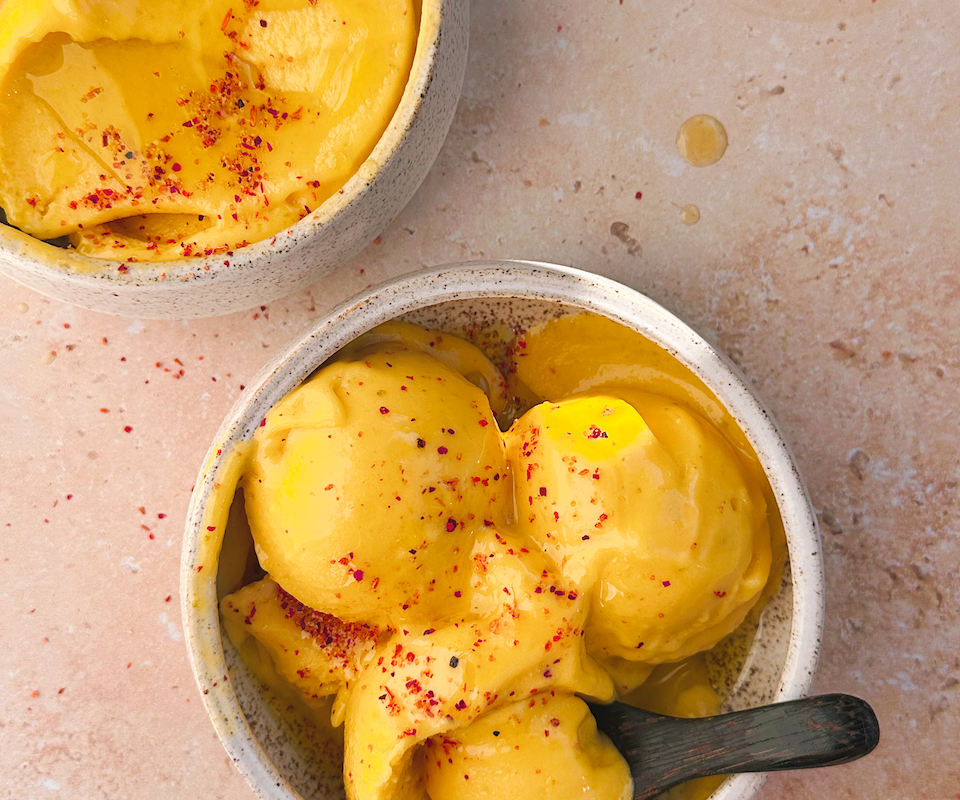 Image for Mango sorbet: Spicy, boozy, and deliciously extra virgin olive oily