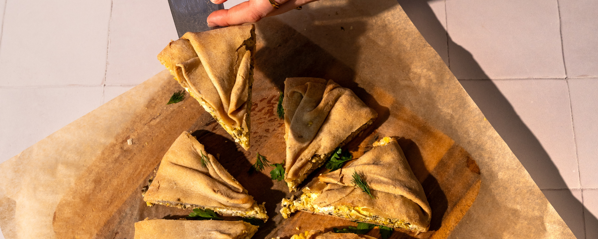 Image for Prasopita: The Greeks have so many variations of pitas; this recipe combines leeks with a classic Greek triple