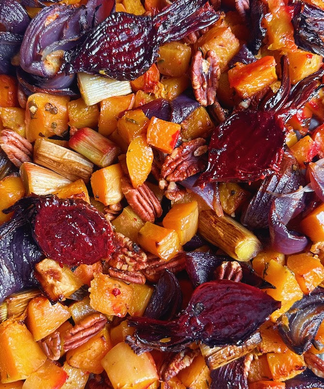 Image for Roasted veggie tray bake: Save time and effort without sacrificing on micronutrients and eat the rainbow with
