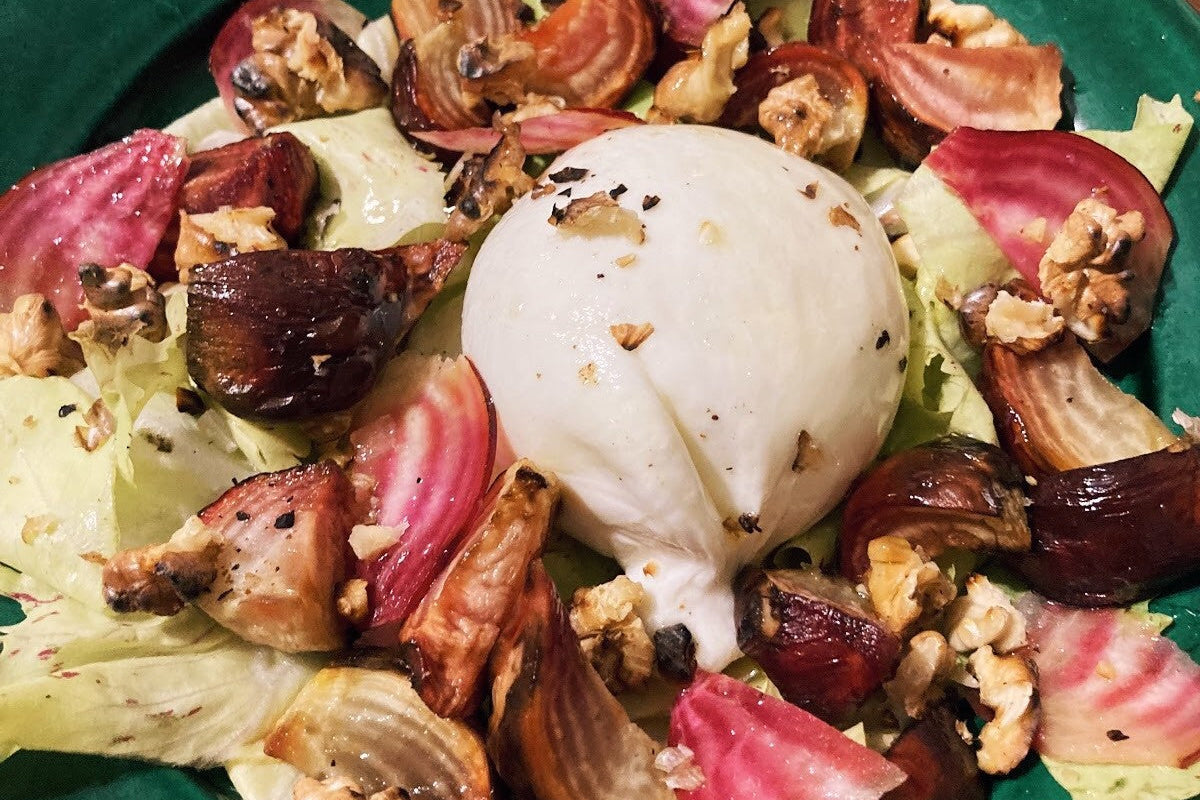 burrata, olive oil, beets recipe