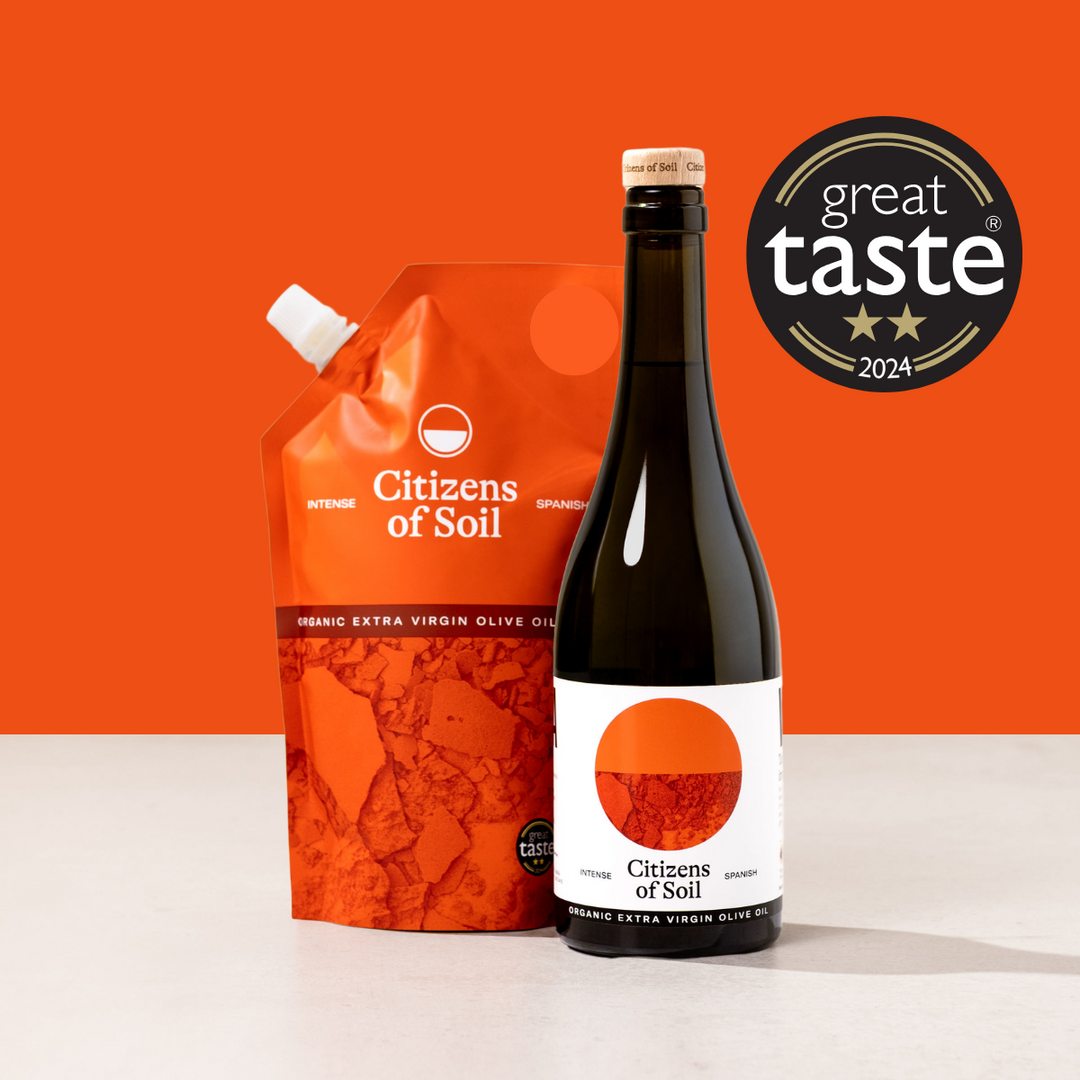 Spanish Extra Virgin Olive Oil Bottle and Pouch Set