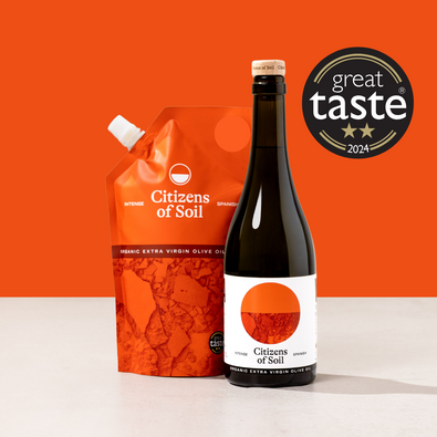 Spanish Extra Virgin Olive Oil Bottle and Pouch Set